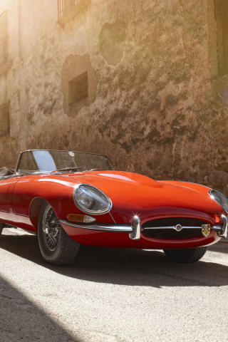 Das Jaguar E-Type Wallpaper 320x480