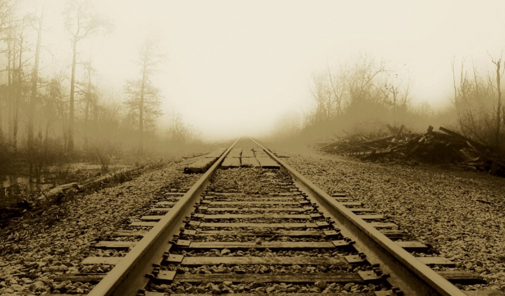 Screenshot №1 pro téma Railway In A Fog 1024x600