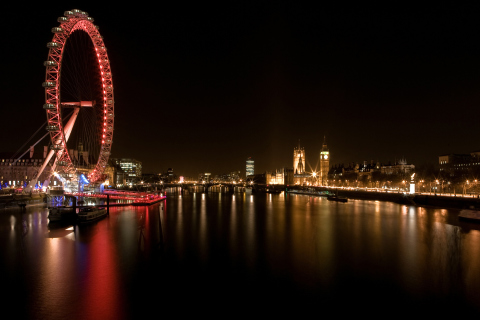 Fondo de pantalla London Eye 480x320