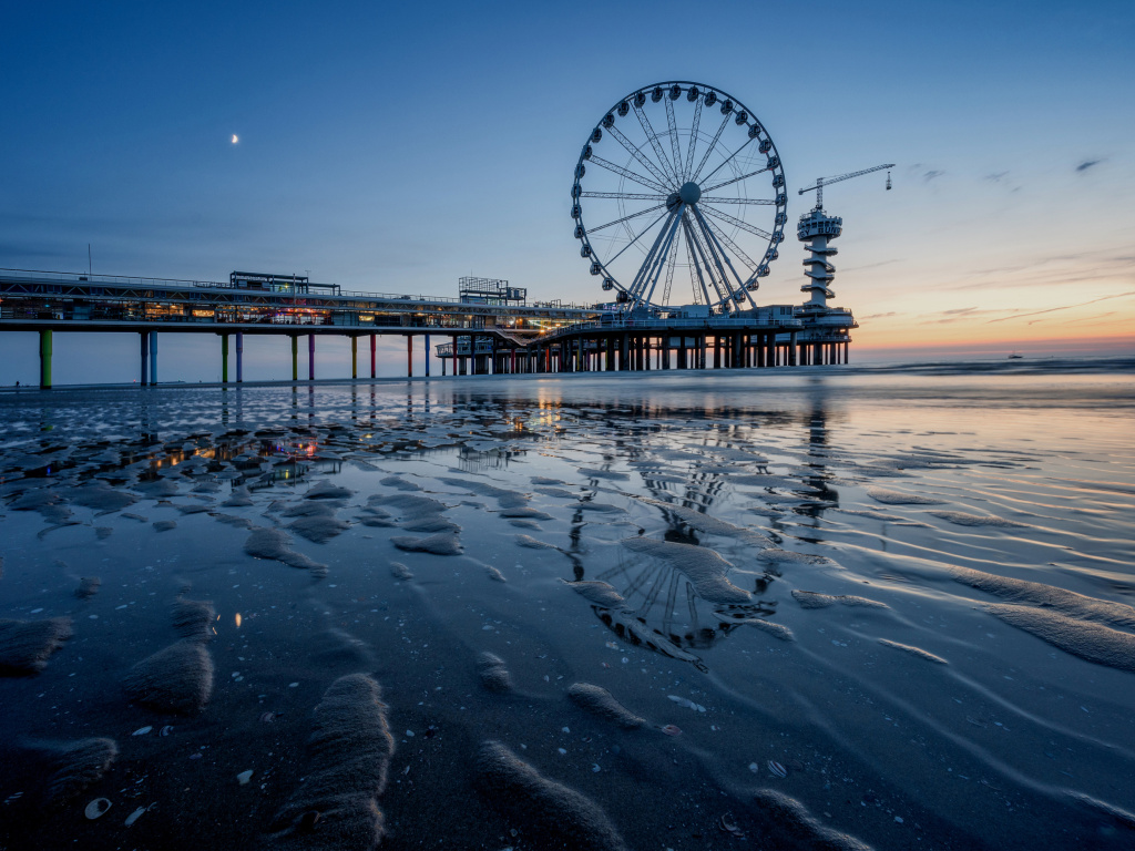 Screenshot №1 pro téma Scheveningen Pier in Netherlands 1024x768