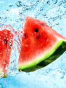 Fondo de pantalla Watermelon Triangle Slices 132x176