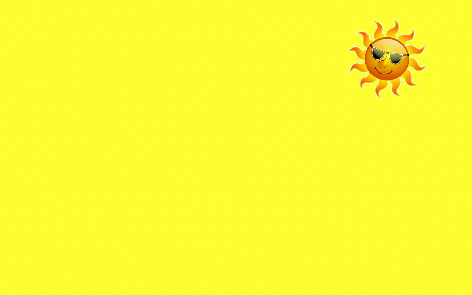 Das Yellow Sun Illustration Wallpaper 1920x1200