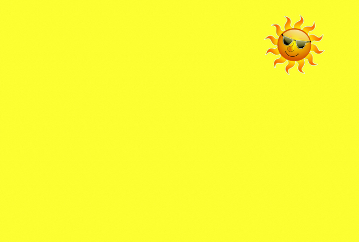 Yellow Sun Illustration wallpaper