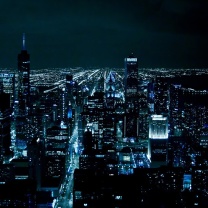 Fondo de pantalla Chicago Night Lights 208x208