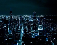 Chicago Night Lights wallpaper 220x176