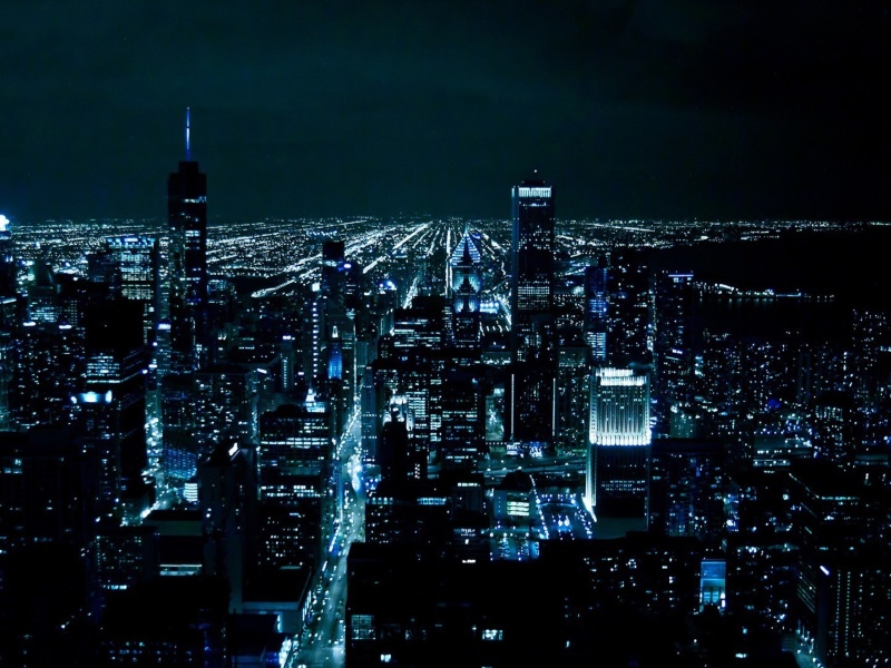 Screenshot №1 pro téma Chicago Night Lights 800x600