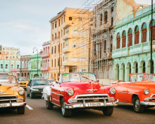 Fondo de pantalla Cuba Retro Cars in Havana 220x176