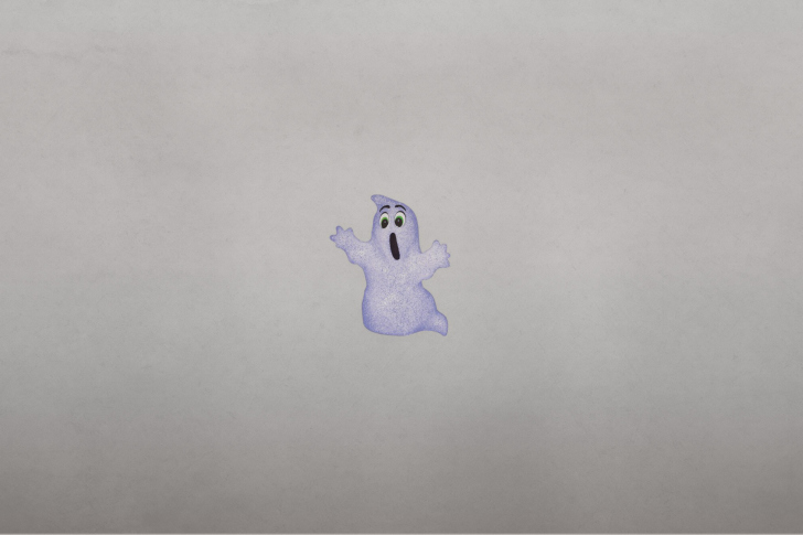 Funny Ghost Illustration wallpaper