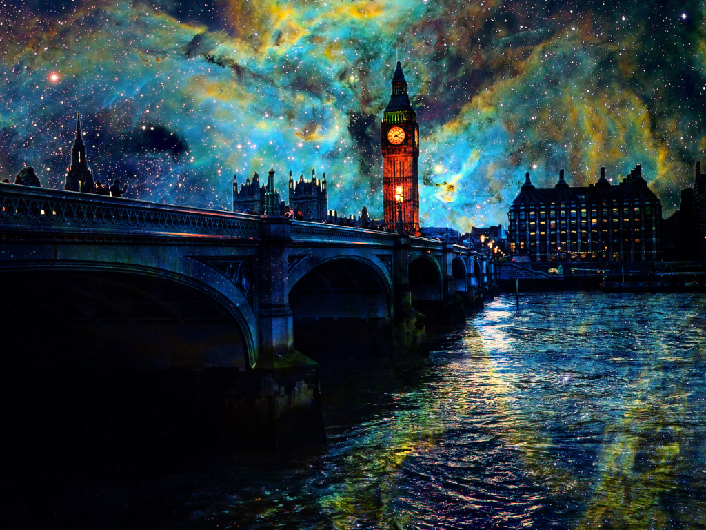 Space London wallpaper 1024x768