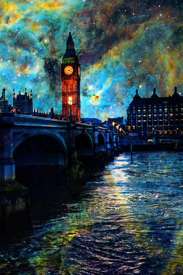 Space London wallpaper 640x960