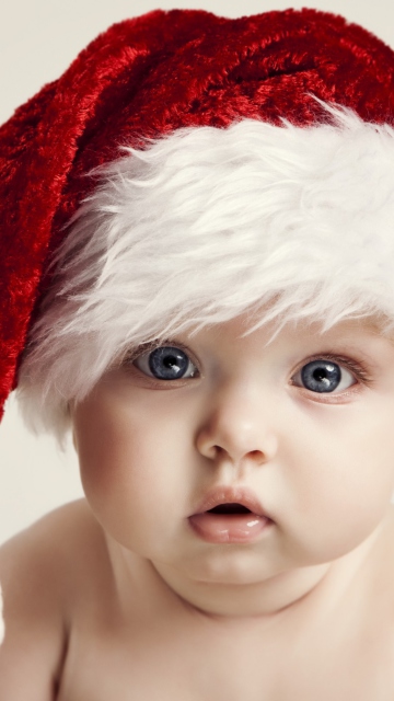 Das Sweet Baby Santa Wallpaper 360x640