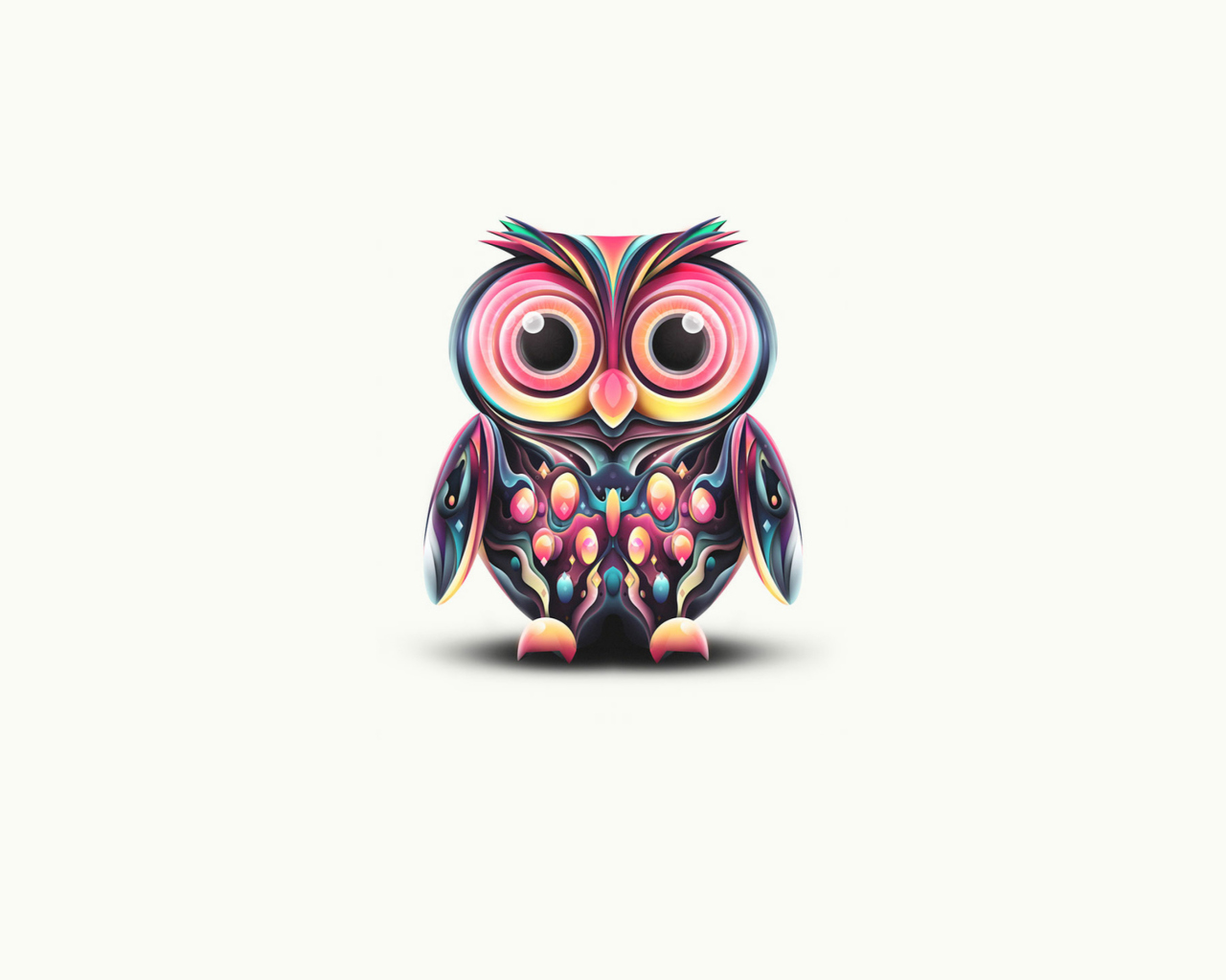 Das Cute Owl Wallpaper 1280x1024