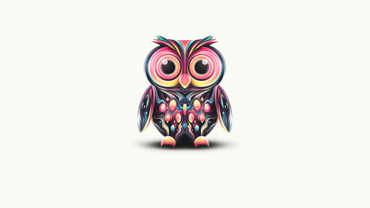 Fondo de pantalla Cute Owl 1280x720
