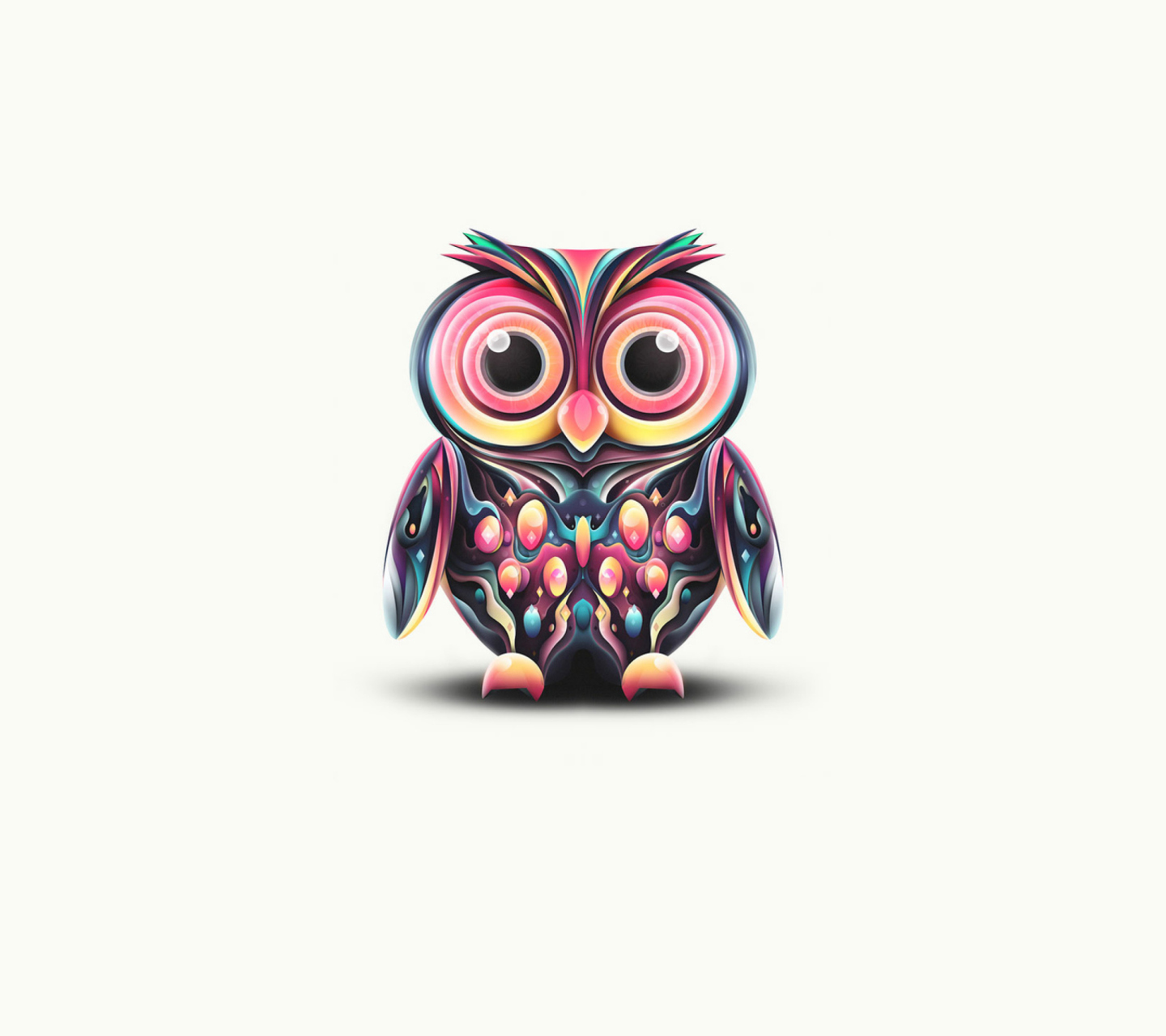 Обои Cute Owl 1440x1280