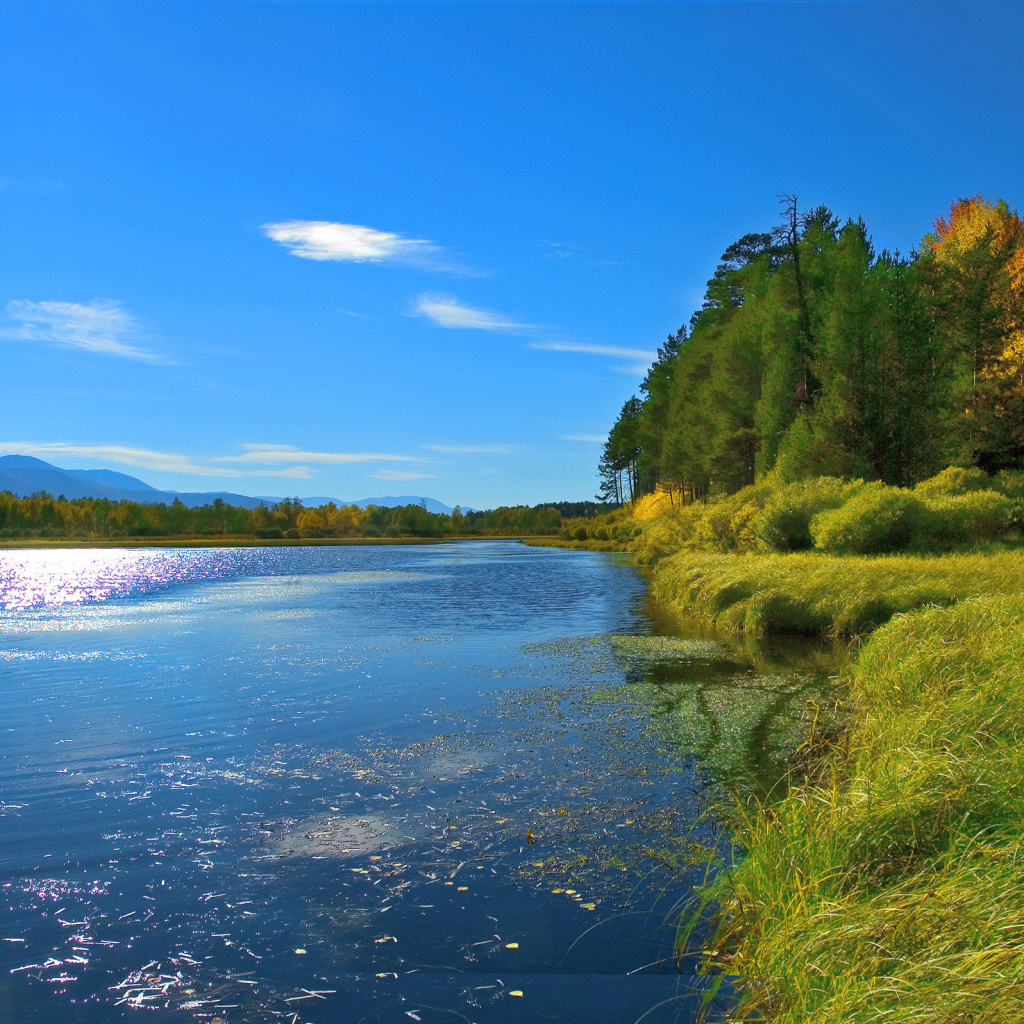 Das Scenic Lake Oregon HD Wallpaper 1024x1024