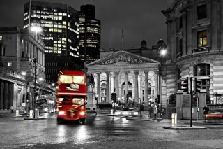 Night London Bus - Obrázkek zdarma pro Nokia Asha 302