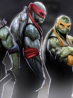 Das Ninja Turtles 2014 Wallpaper 240x320