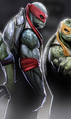 Das Ninja Turtles 2014 Wallpaper 240x400