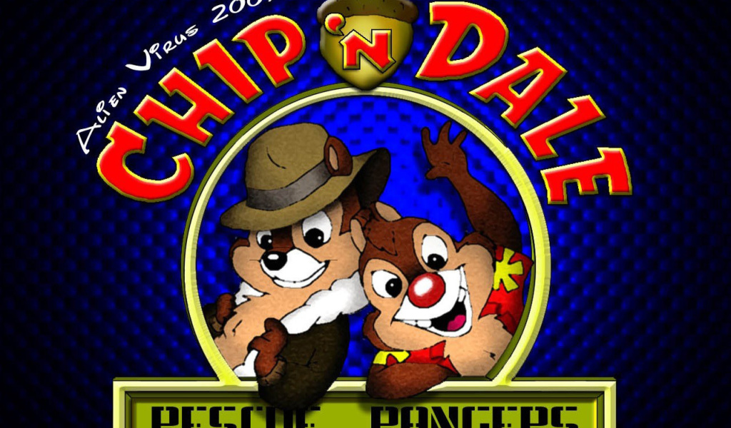 Обои Chip and Dale Cartoon 1024x600