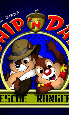 Fondo de pantalla Chip and Dale Cartoon 240x400