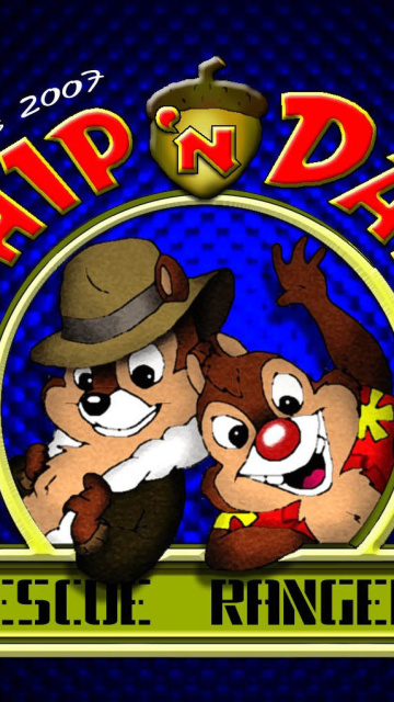 Das Chip and Dale Cartoon Wallpaper 360x640