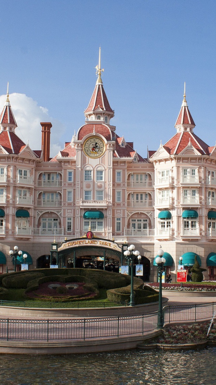 Fondo de pantalla Disneyland Paris Castle Hotel 750x1334