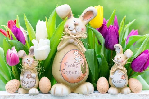 Frohe Ostern wallpaper 480x320