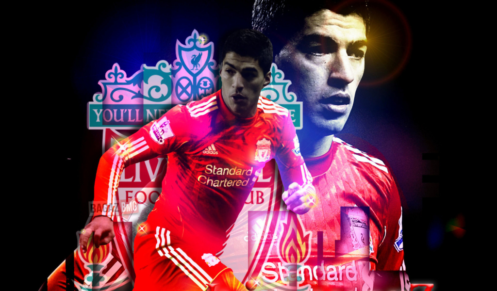 Screenshot №1 pro téma Luiz Suarez - Liverpool 1024x600