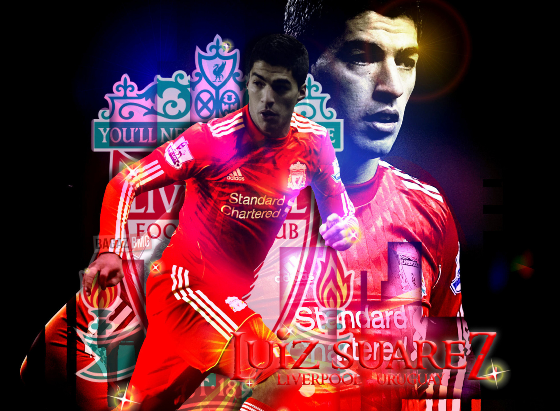 Fondo de pantalla Luiz Suarez - Liverpool 1920x1408