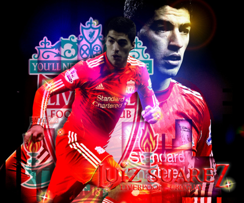 Fondo de pantalla Luiz Suarez - Liverpool 480x400