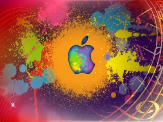 Das Apple Logo Wallpaper 320x240