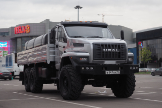 Ural Next Flatbed Truck Background for Android, iPhone and iPad