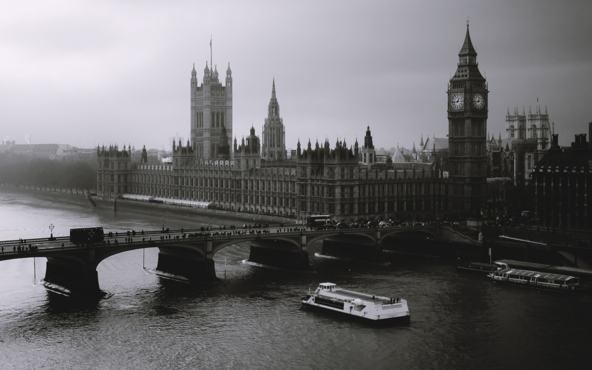 Fondo de pantalla London Black And White 1920x1200