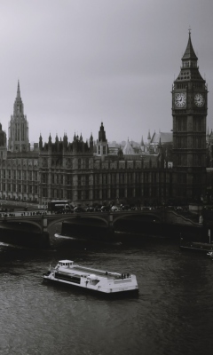 Screenshot №1 pro téma London Black And White 240x400