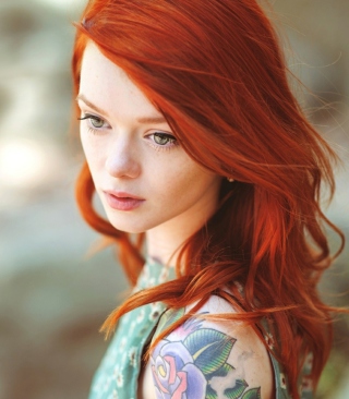 Beautiful Girl With Red Hair Wallpaper for iPhone 5