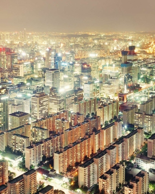 Big City Lights papel de parede para celular para iPhone 4S