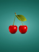 Two Red Cherries wallpaper 132x176