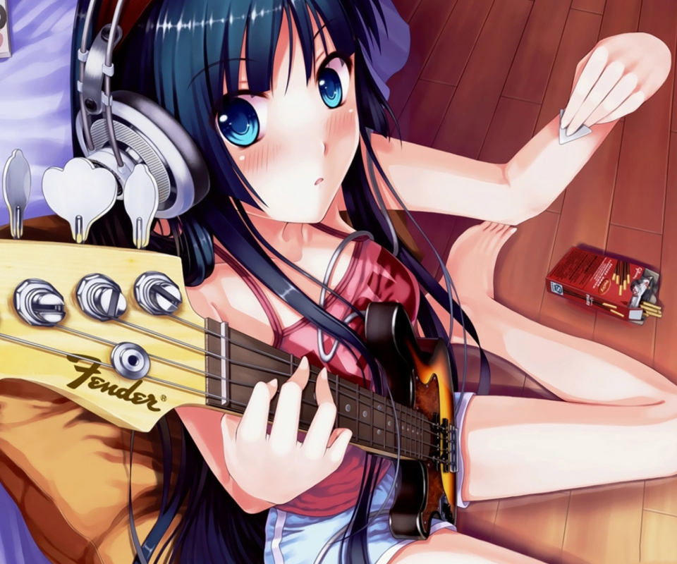 Screenshot №1 pro téma Anime Girl With Guitar 960x800