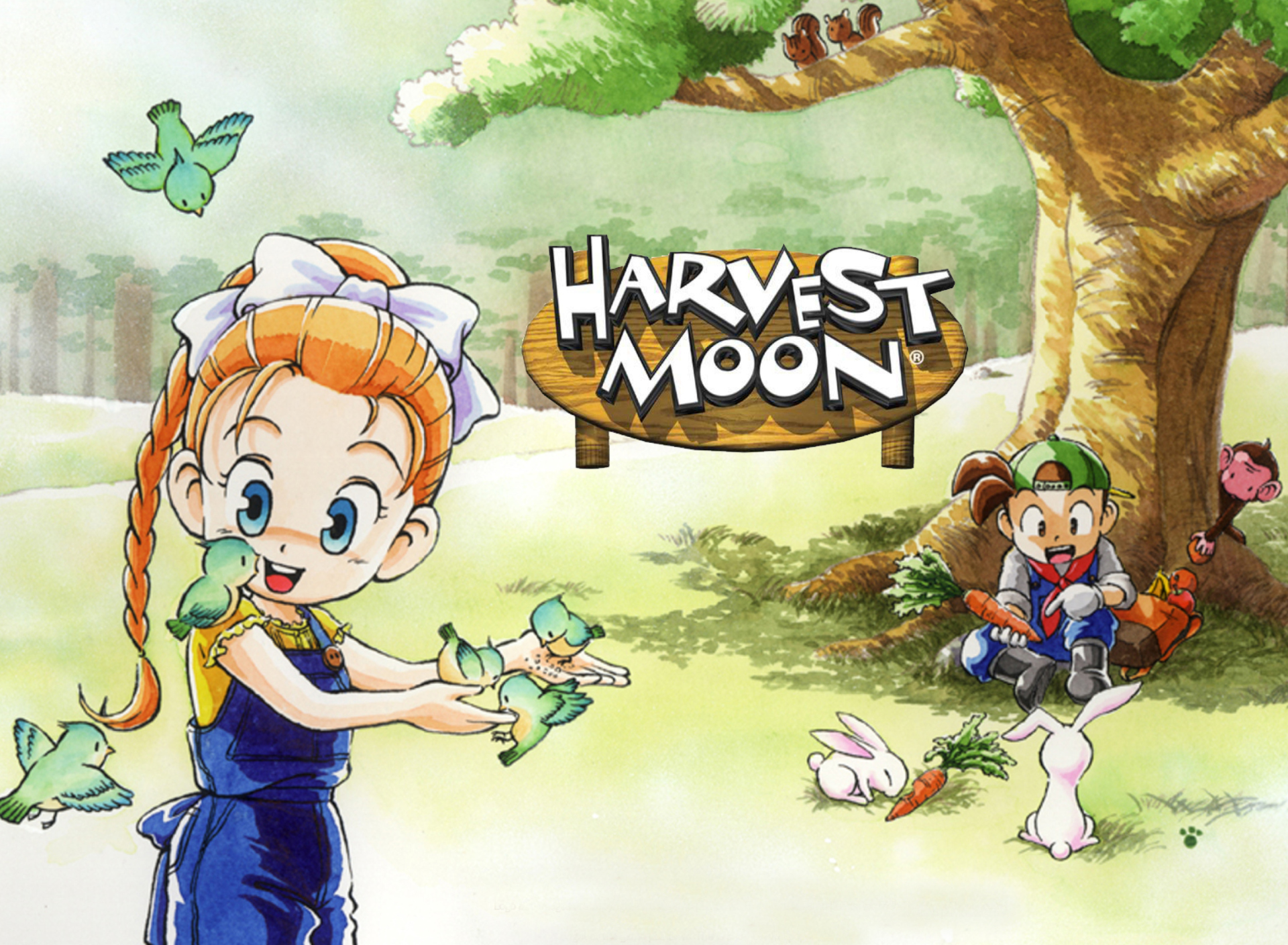 Das Harvest Moon Friends Wallpaper 1920x1408