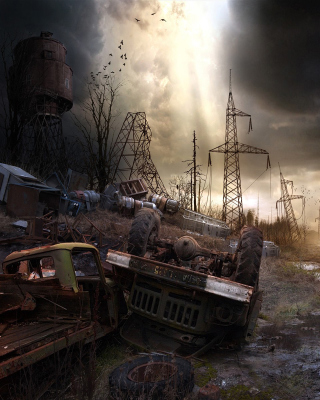 Breathtaking Post Apocalypse Artwork - Obrázkek zdarma pro Nokia Asha 503