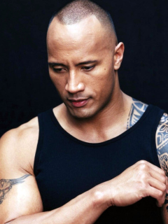 Fondo de pantalla Dwayne Johnson 240x320