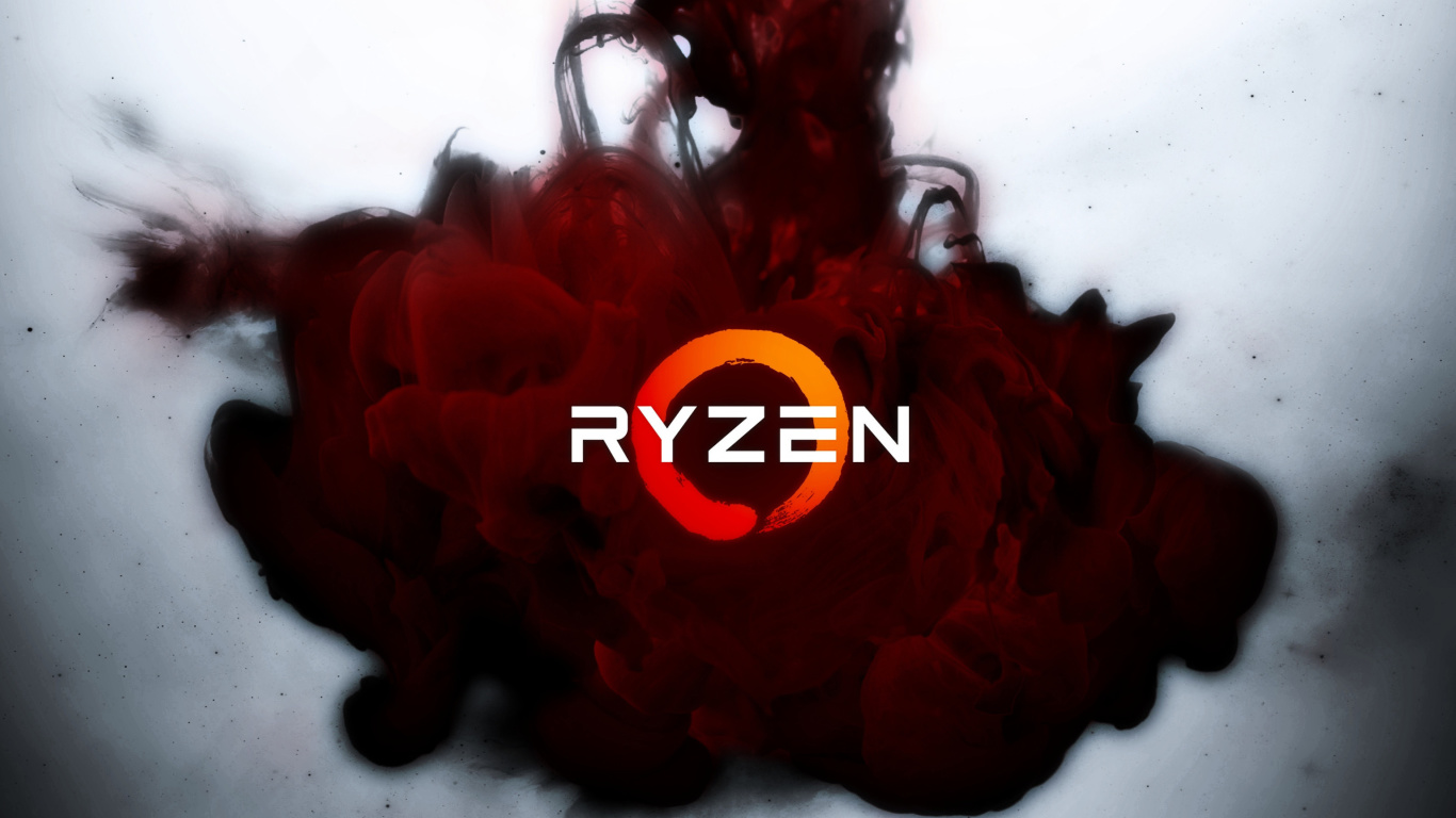 Fondo de pantalla AMD Ryzen 1366x768