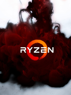 Fondo de pantalla AMD Ryzen 240x320