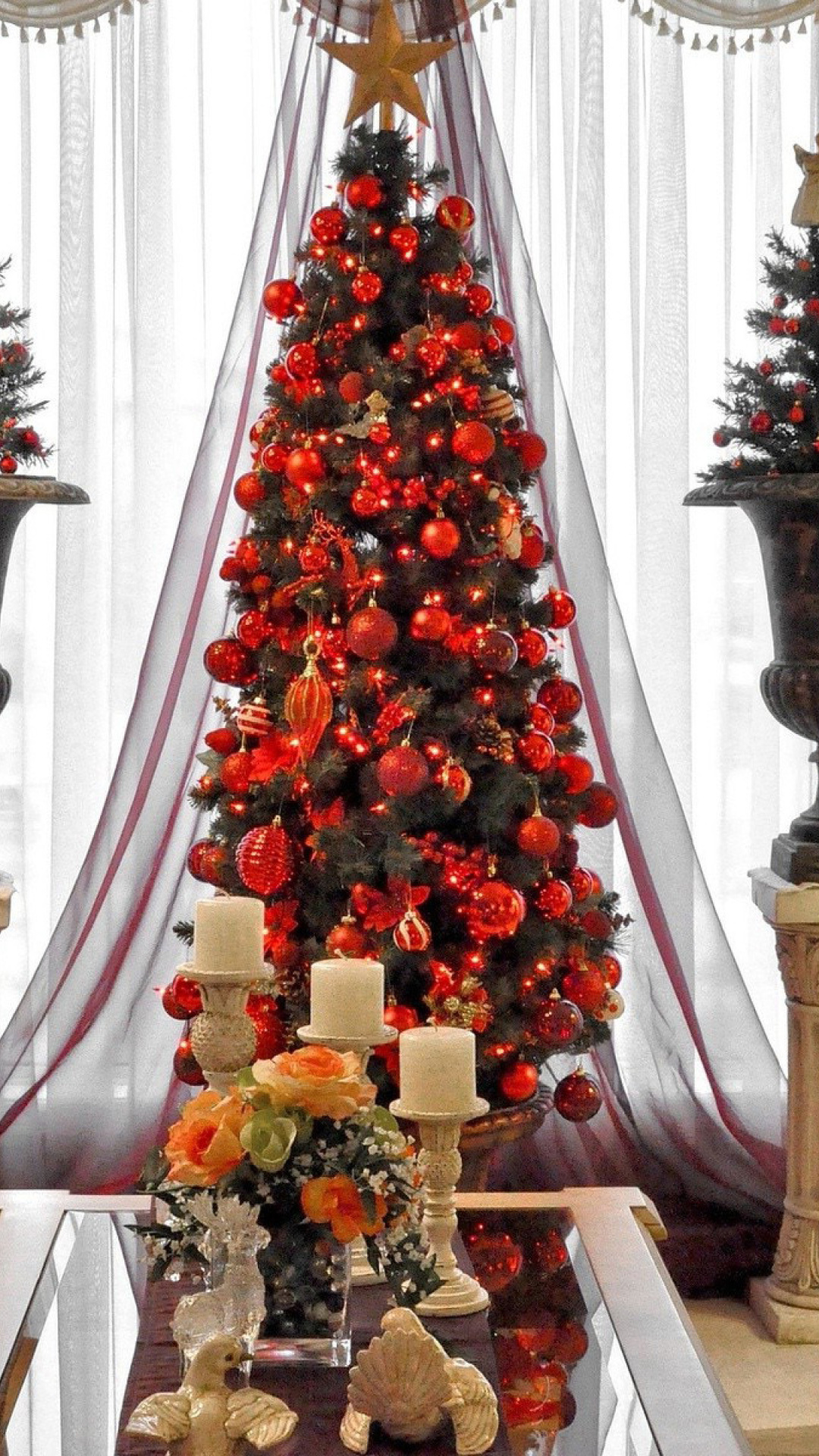 Das O Christmas Tree Wallpaper 1080x1920