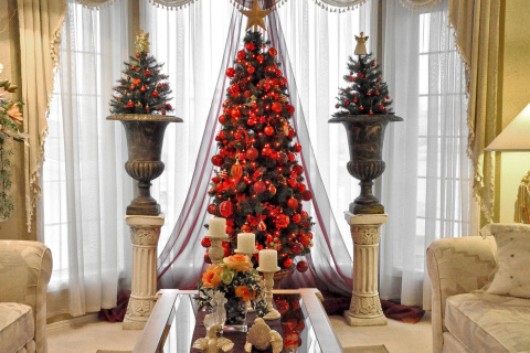 Das O Christmas Tree Wallpaper 480x320
