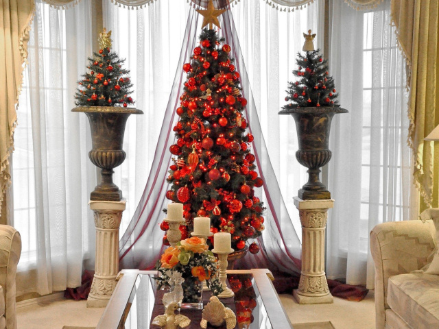 Das O Christmas Tree Wallpaper 640x480