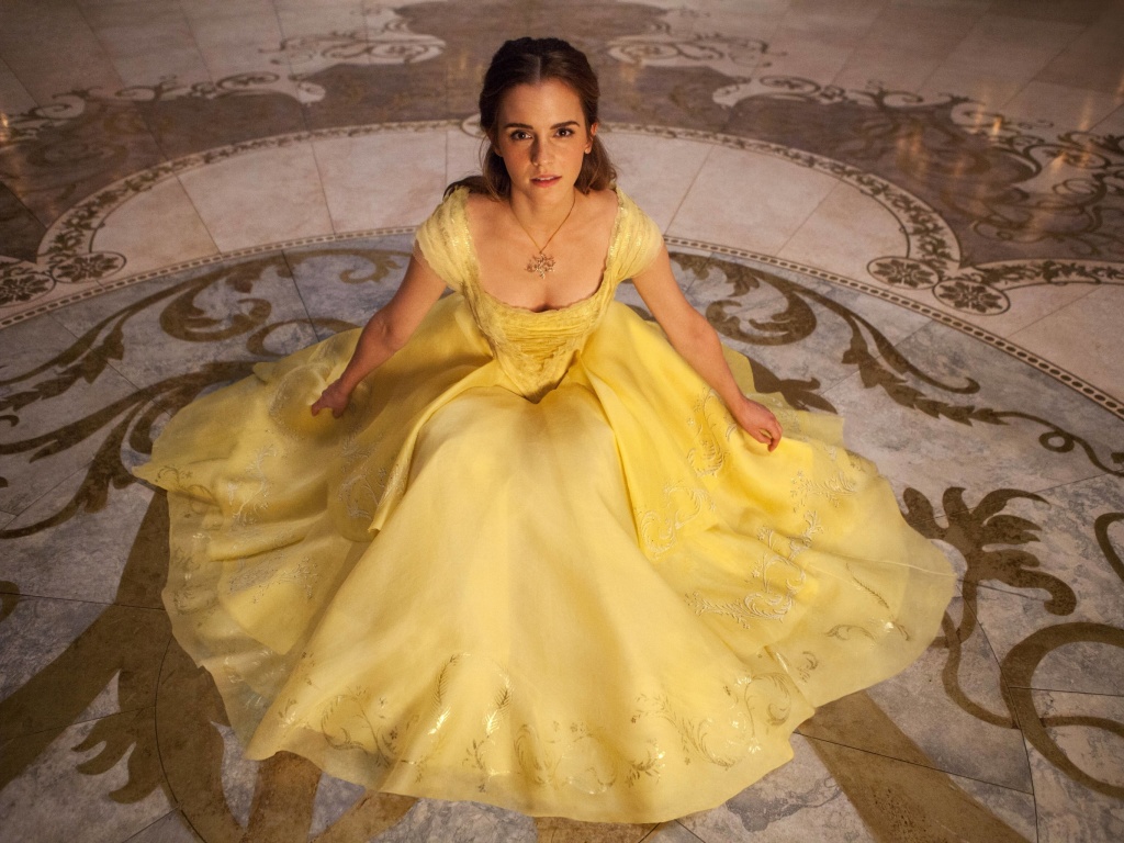 Das Emma Watson in Beauty and the Beast Wallpaper 1024x768