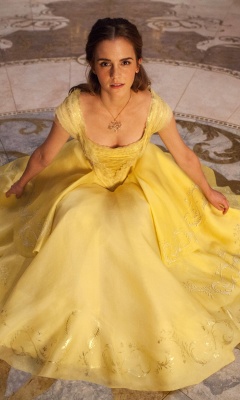 Das Emma Watson in Beauty and the Beast Wallpaper 240x400