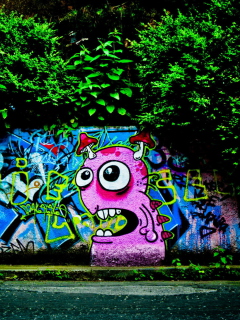 Fondo de pantalla Graffiti 240x320