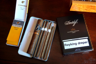Davidoff and Cohiba Cigars Background for Android, iPhone and iPad